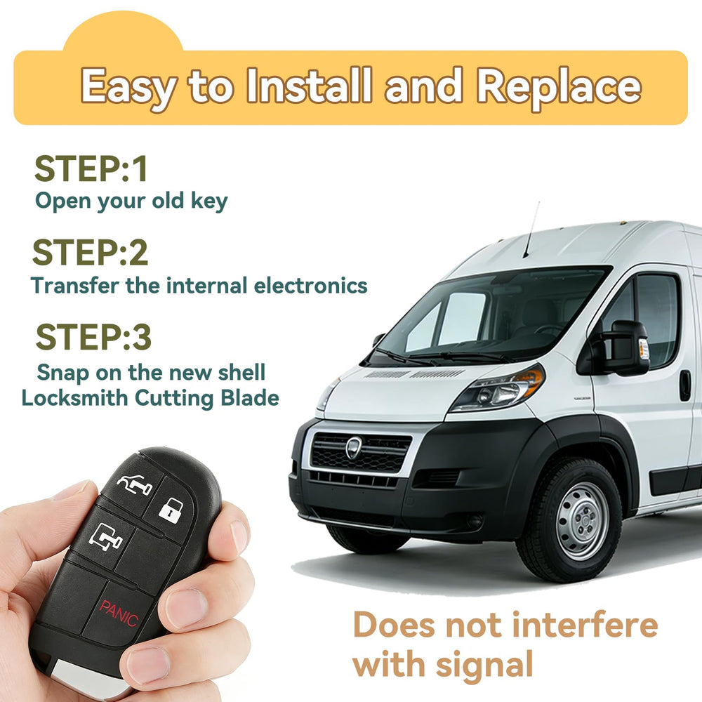 HYMOLKYE Promaster fob shell installation steps guide