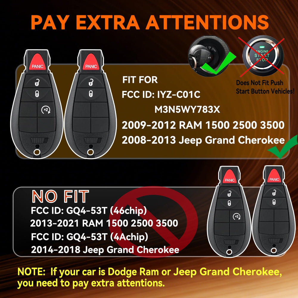 HYMOLKYE replacement remote ready for vehicle use.
