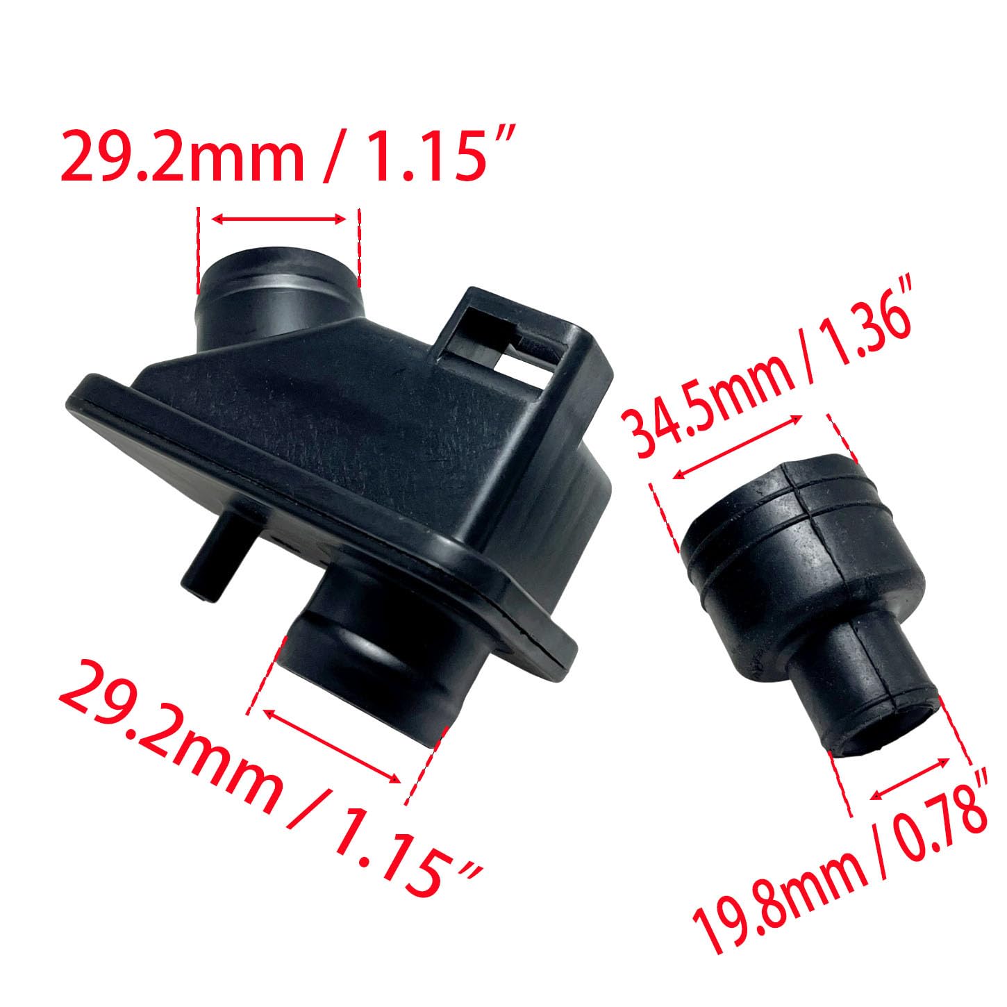 HYNYHT intake tube view, durable construction supports consistent engine intake.