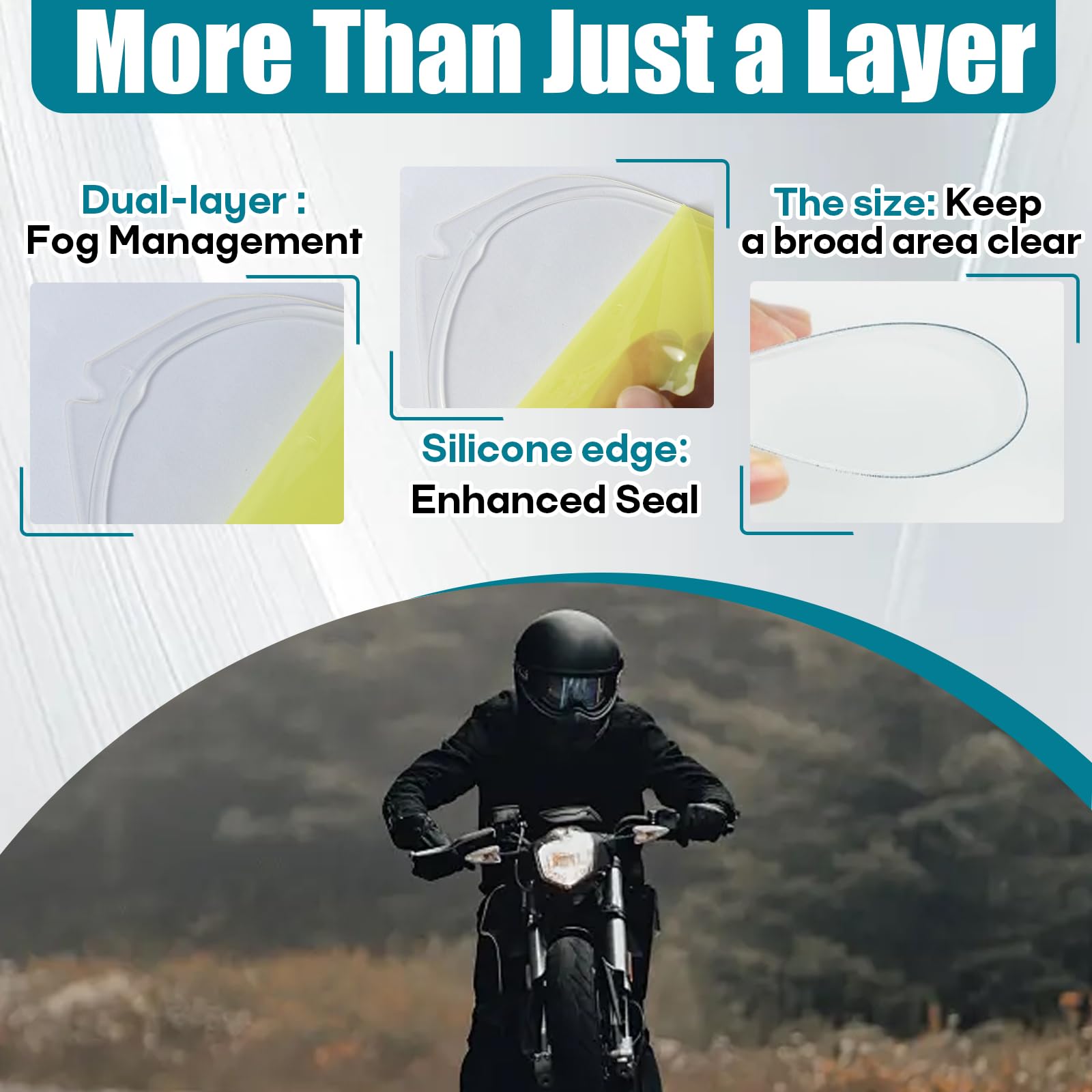 Hyparade anti-fog insert lens in cold weather stays flexible for durable performance.