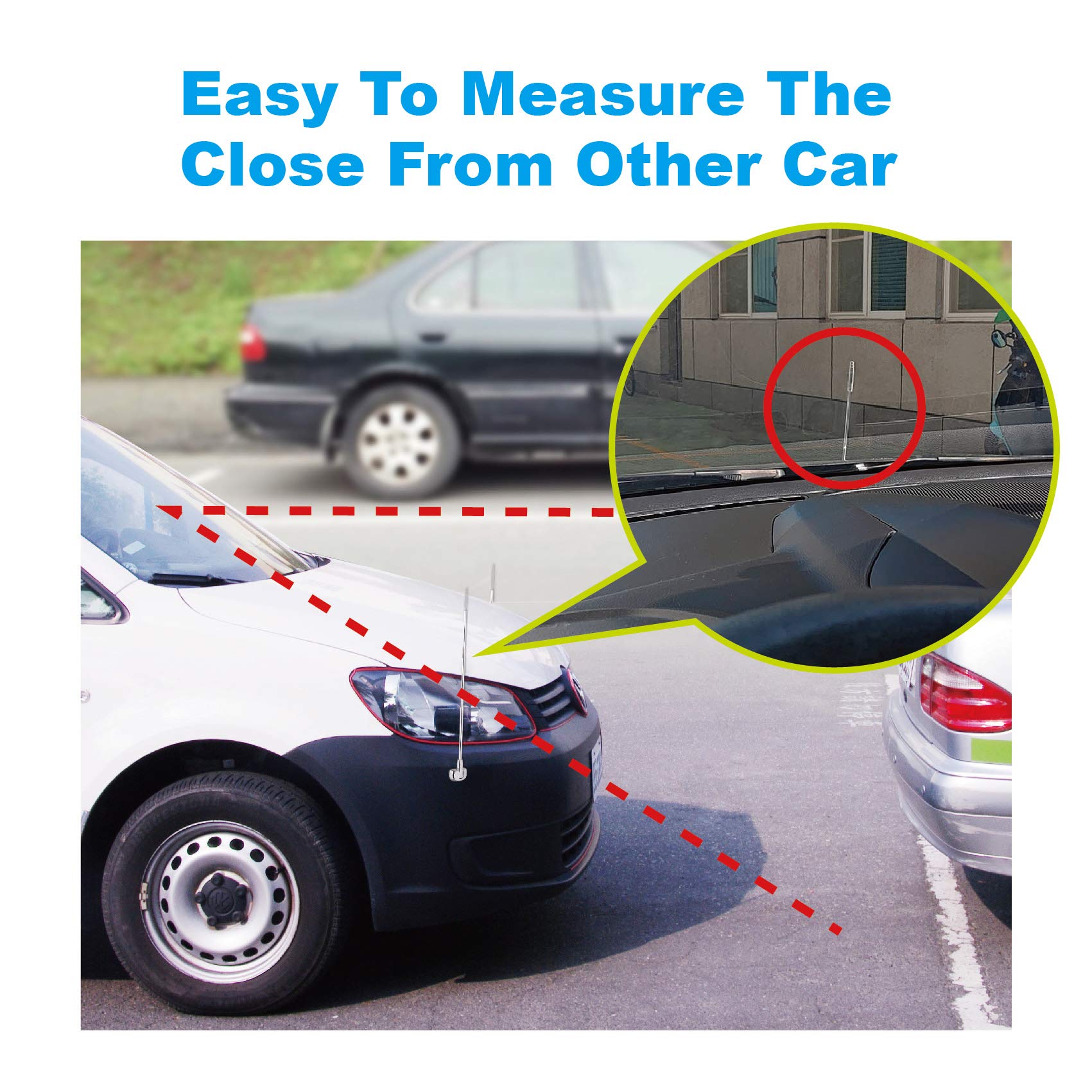 Hypersonic foldable antenna pole ready for easy car wash.