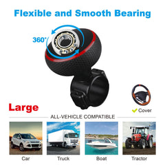Hypersonic rubber pad protects the steering wheel during use.