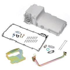 Hypertune LS Swap Oil Pan back view with low-profile design for better ground clearance
