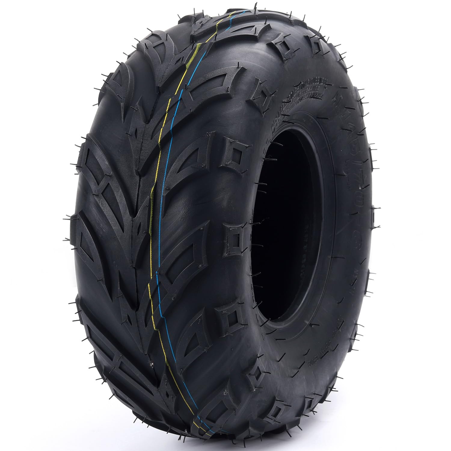 Hyssk 145/70-6 tire side view shows rugged build for quad and mini bike use.