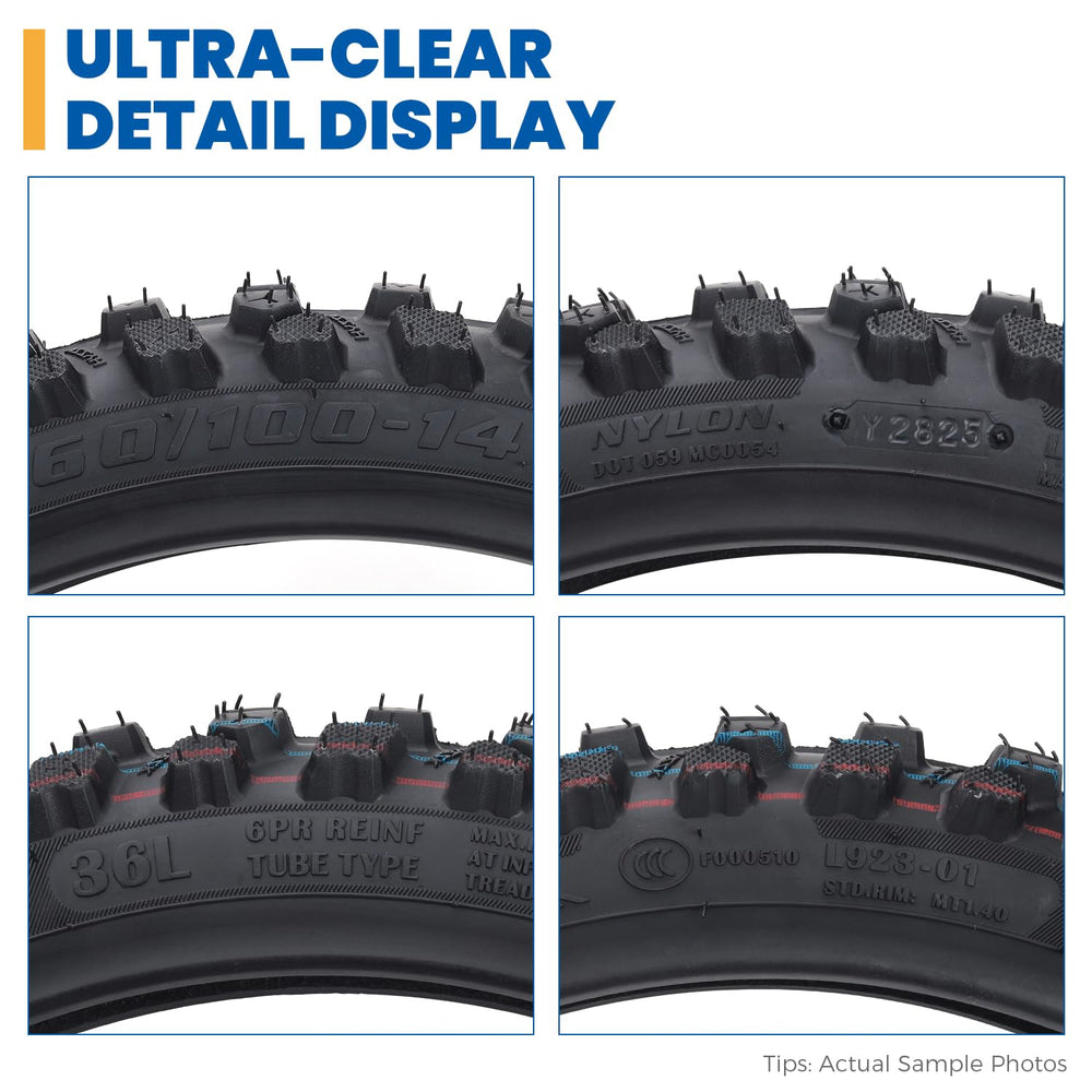 Hyssk deep lug design with 10mm lugs delivers improved grip on mud and sand.