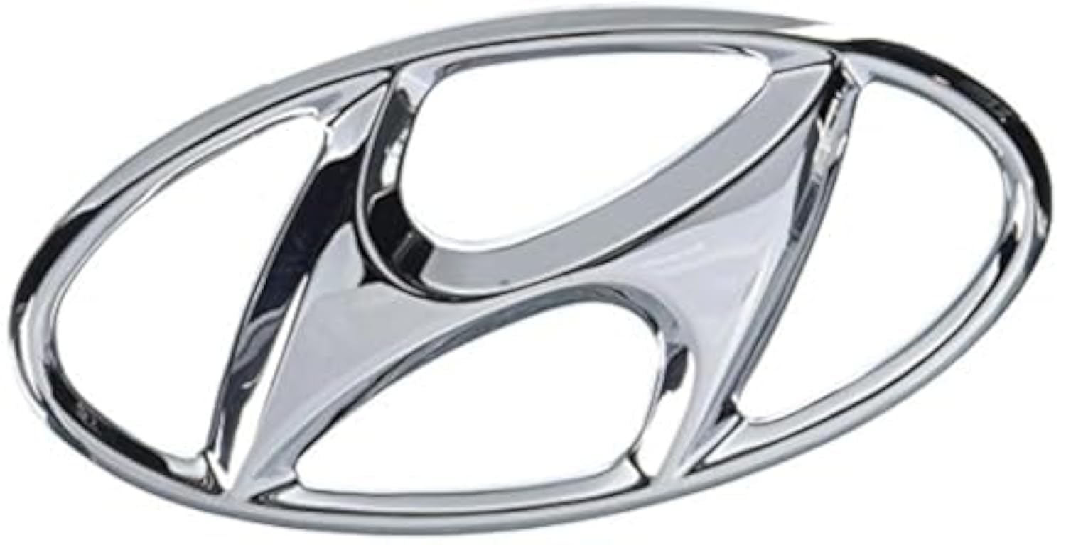 Hyundai emblem 86300-4a910 on vehicle enhances authentic OEM styling and fit.