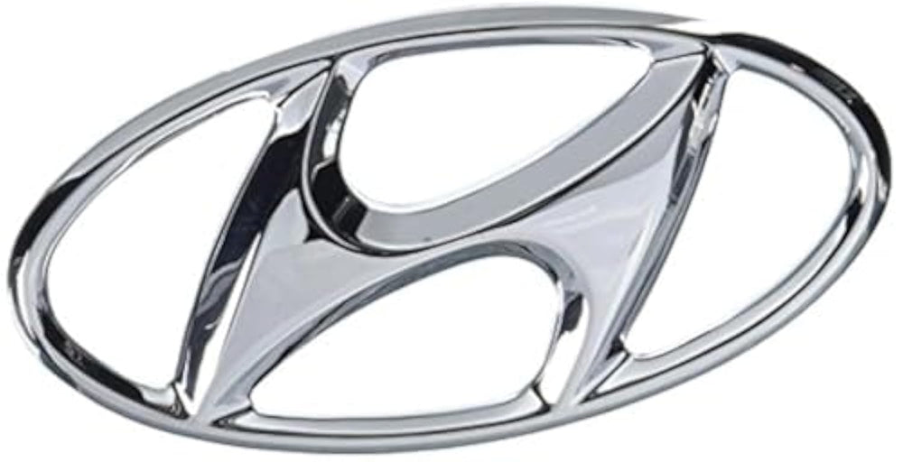 Hyundai emblem 86300-4a910 on vehicle enhances authentic OEM styling and fit.