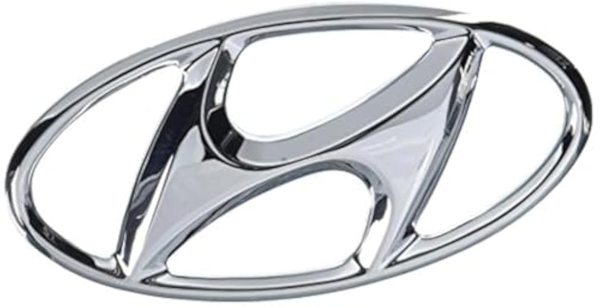Hyundai emblem 86300-4a910 on vehicle enhances authentic OEM styling and fit.