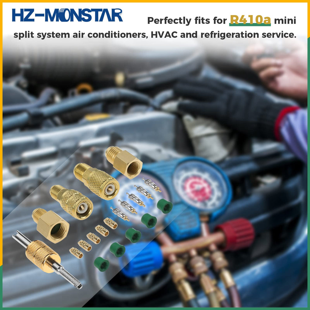 HZ-MONSTAR valve core remover tool ready for refrigerant line service.