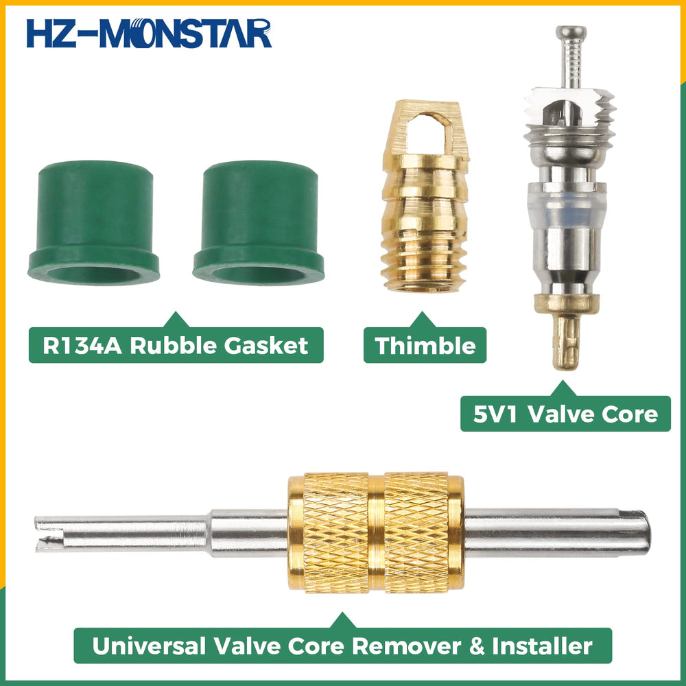HZ-MONSTAR 5-pack valve cores for resealing during maintenance.