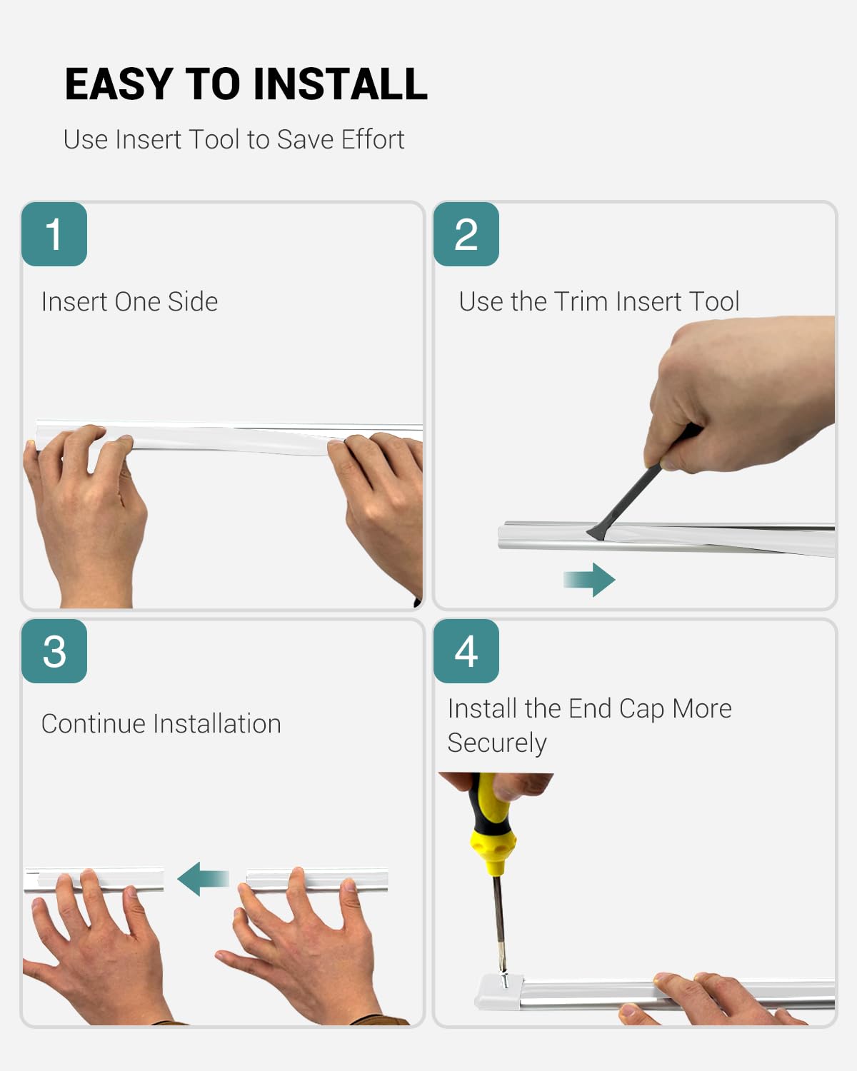 HZE 1in channel fit RV trim for easy installation and compatibility