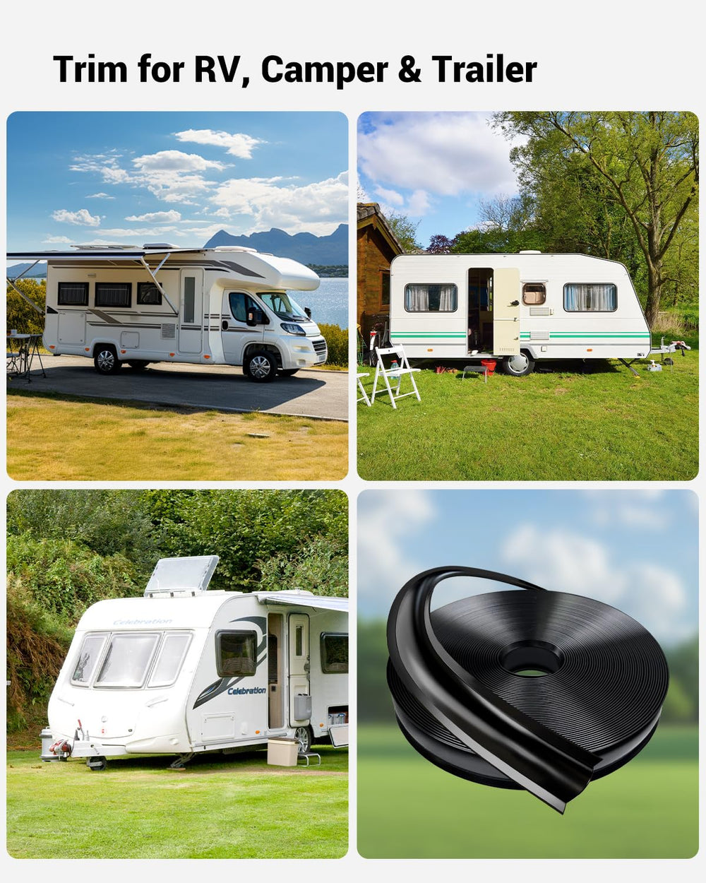 HZE 50ft roll kit for DIY exterior refresh with end caps included.