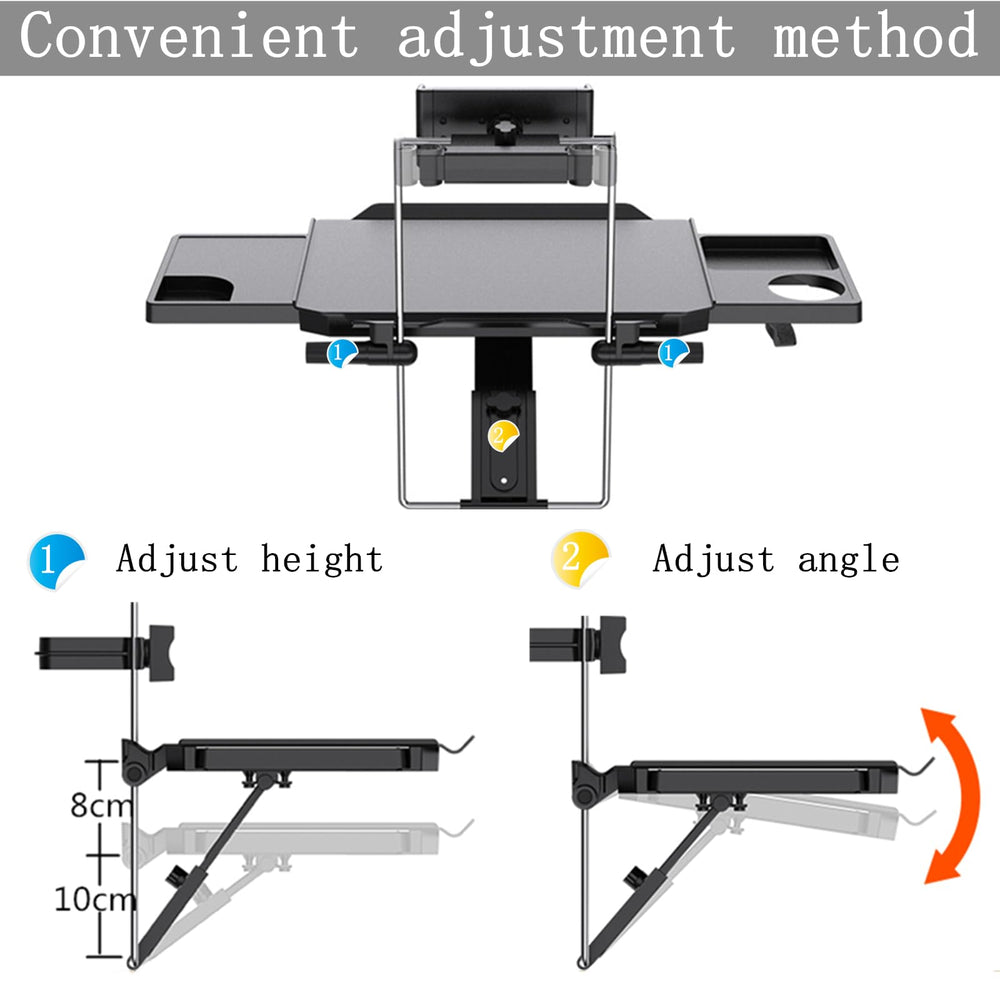 HZGAMER easy-adjustment knobs simplify height, tilt, and storage.