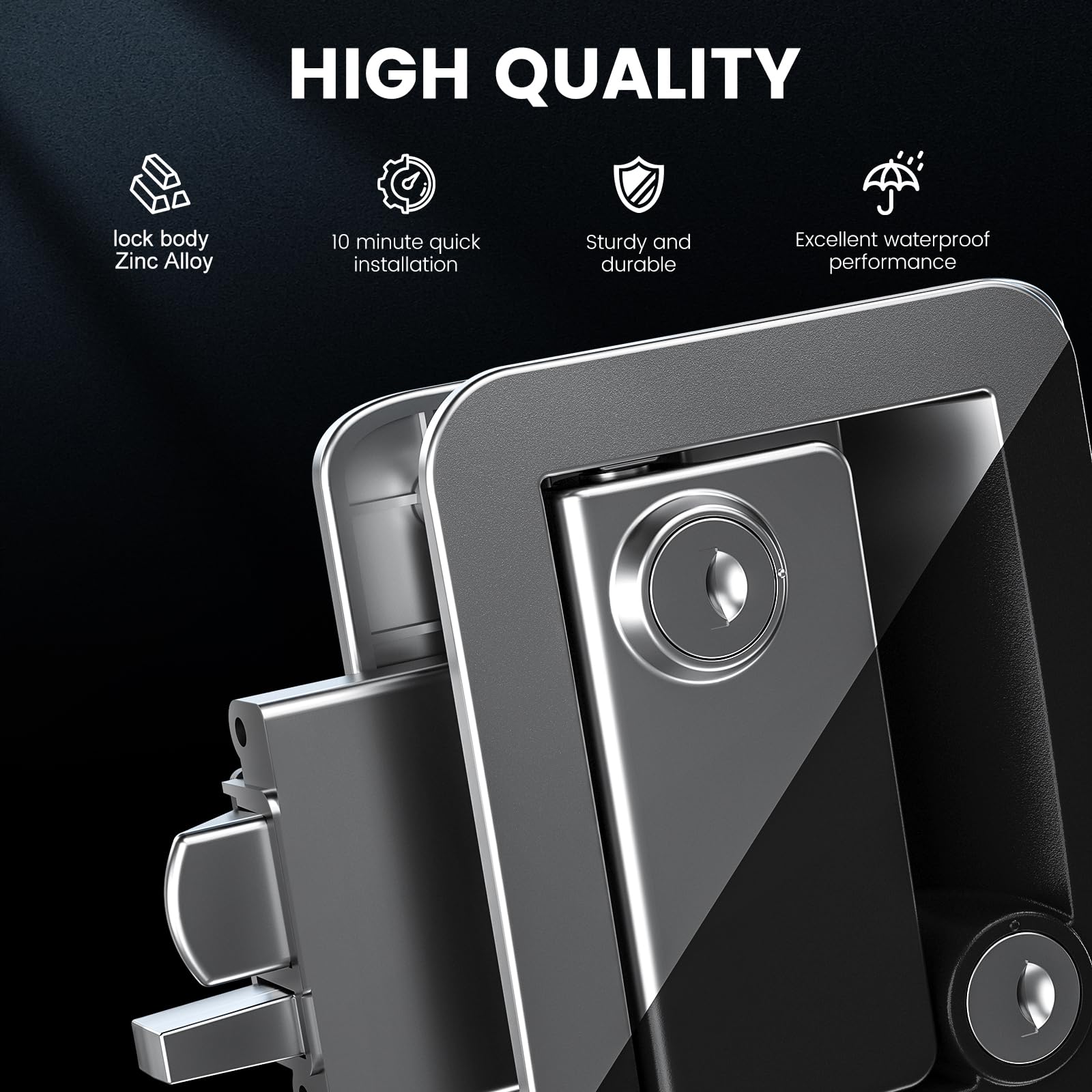 HZRVTECH trailer door lock anti-theft design protects valuables on the road.