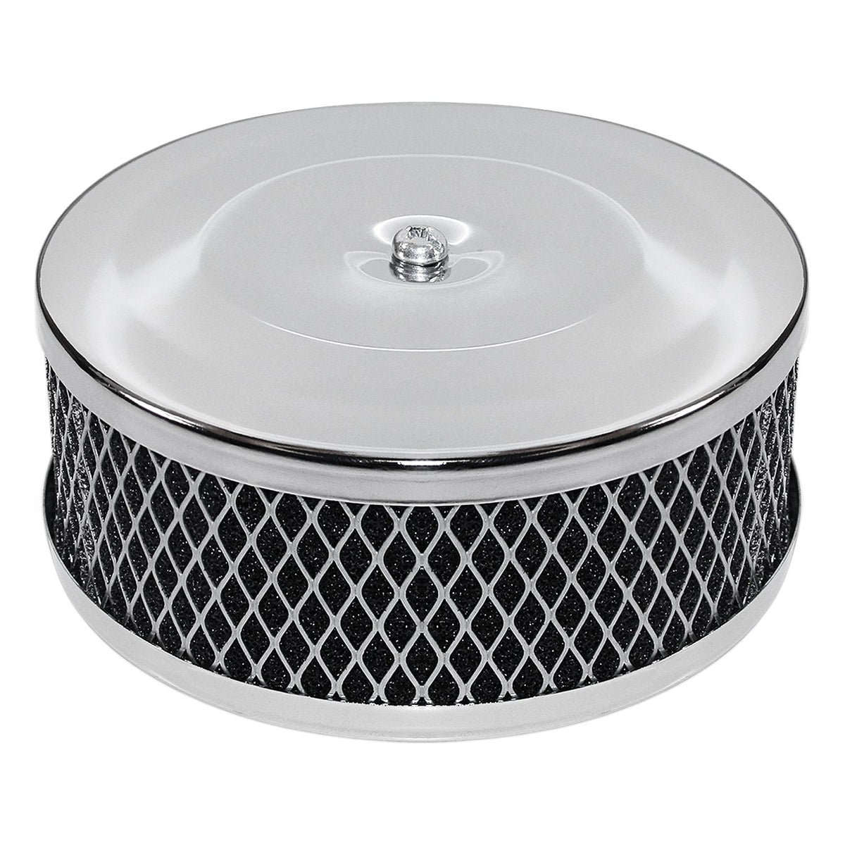 IAP Performance AC129741 chrome air cleaner for VW Beetle — protects engine oil from dirt.