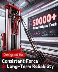 All-weather tested lift supports endure extreme heat and cold for longevity.