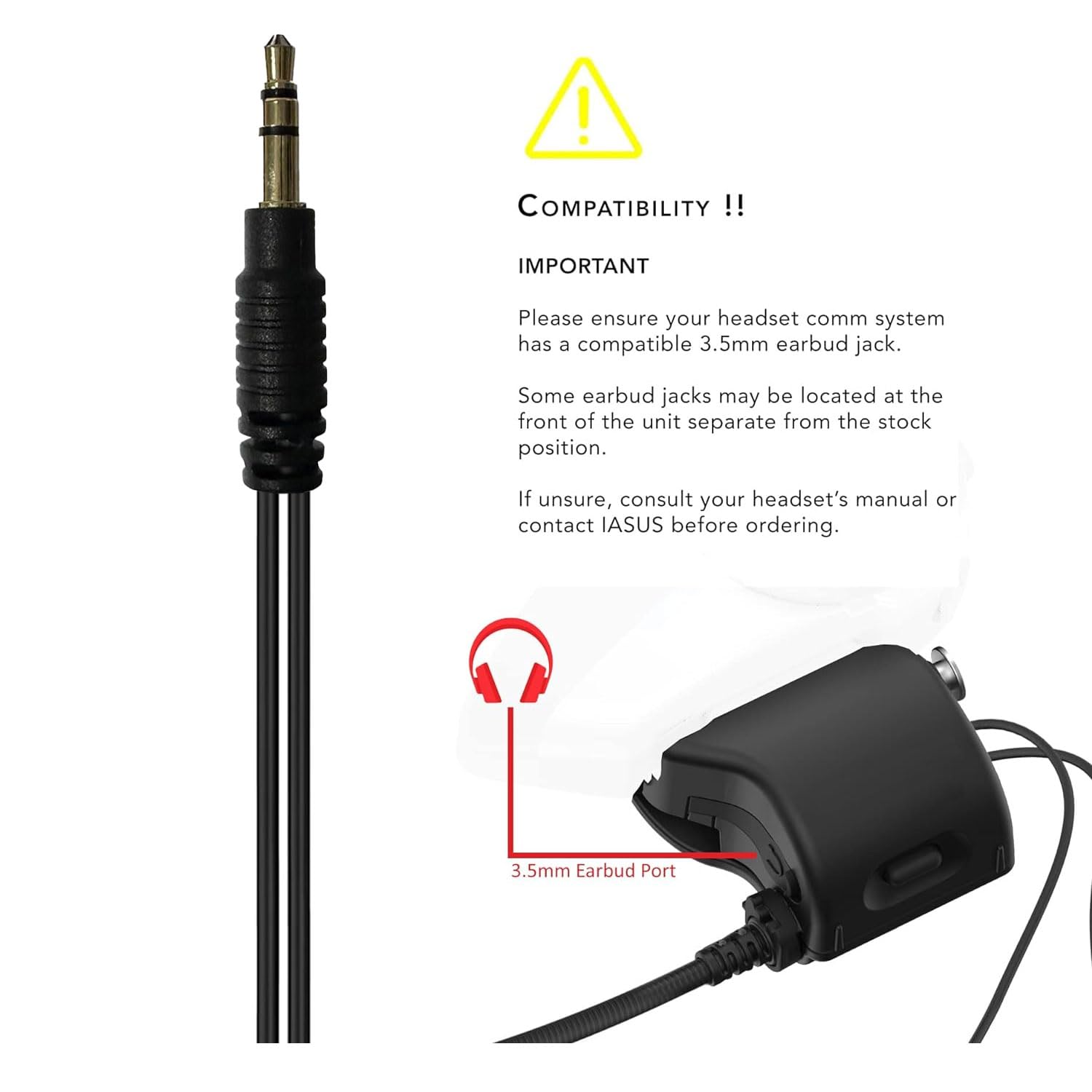 I A S U S XSound 4 3.5mm pin compatibility close-up with devices.