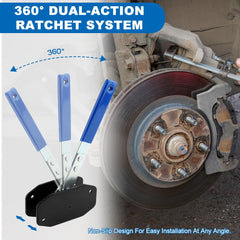 iayokocc brake caliper compressor dual-action lever allows quick expansion or contraction