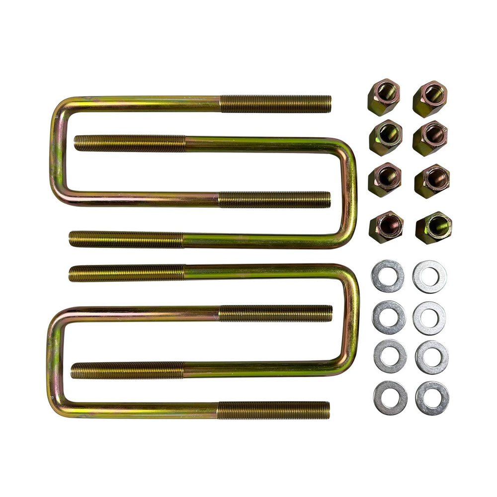 Installation-ready kit with locknuts and washers for Chevy Silverado 1500 and GMC Sierra 1500.