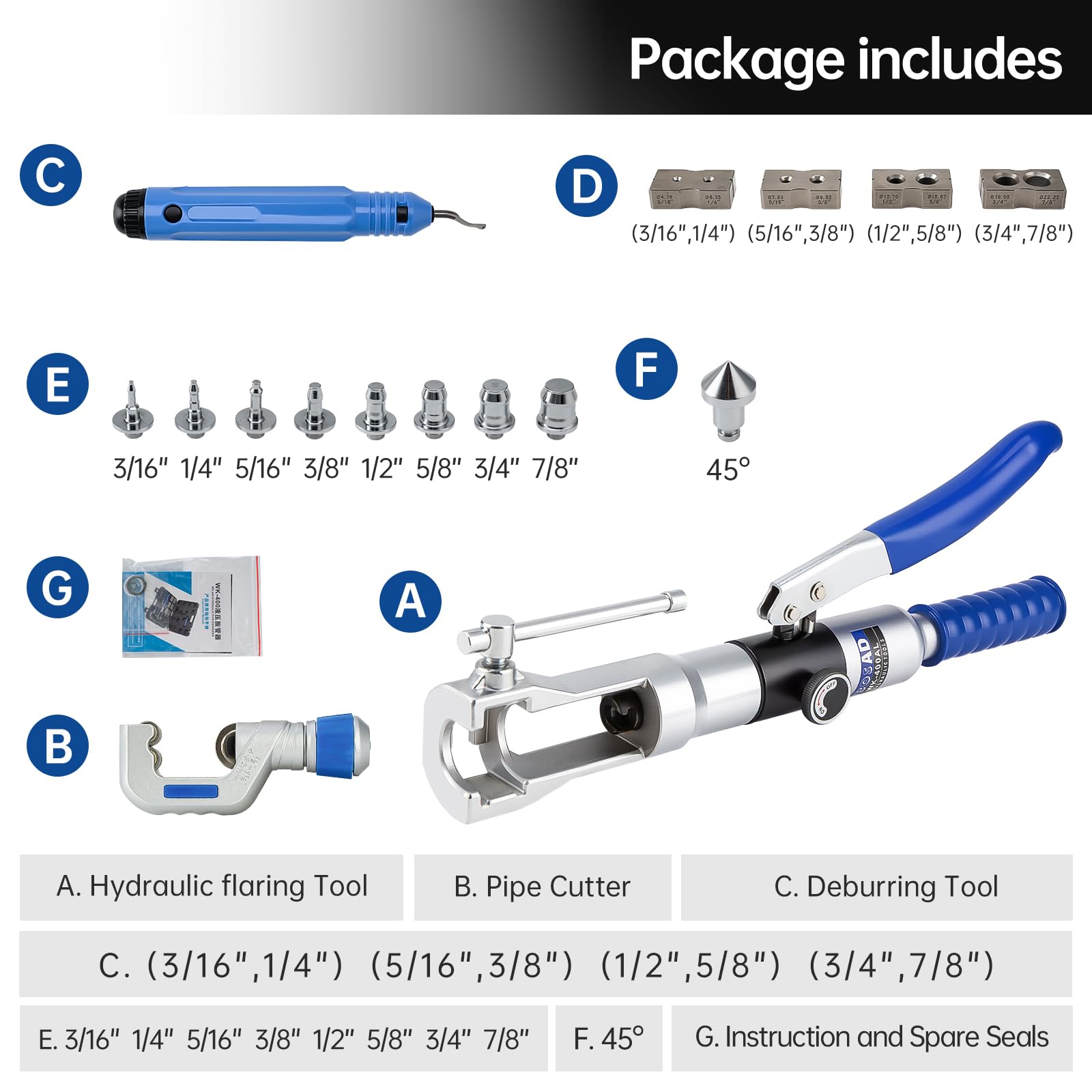 IBOSAD copper tube extrusion kit for precise HVAC connections