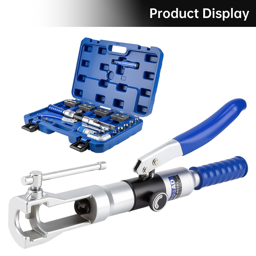 IBOSAD handheld hydraulic press shown for quick on-site flares