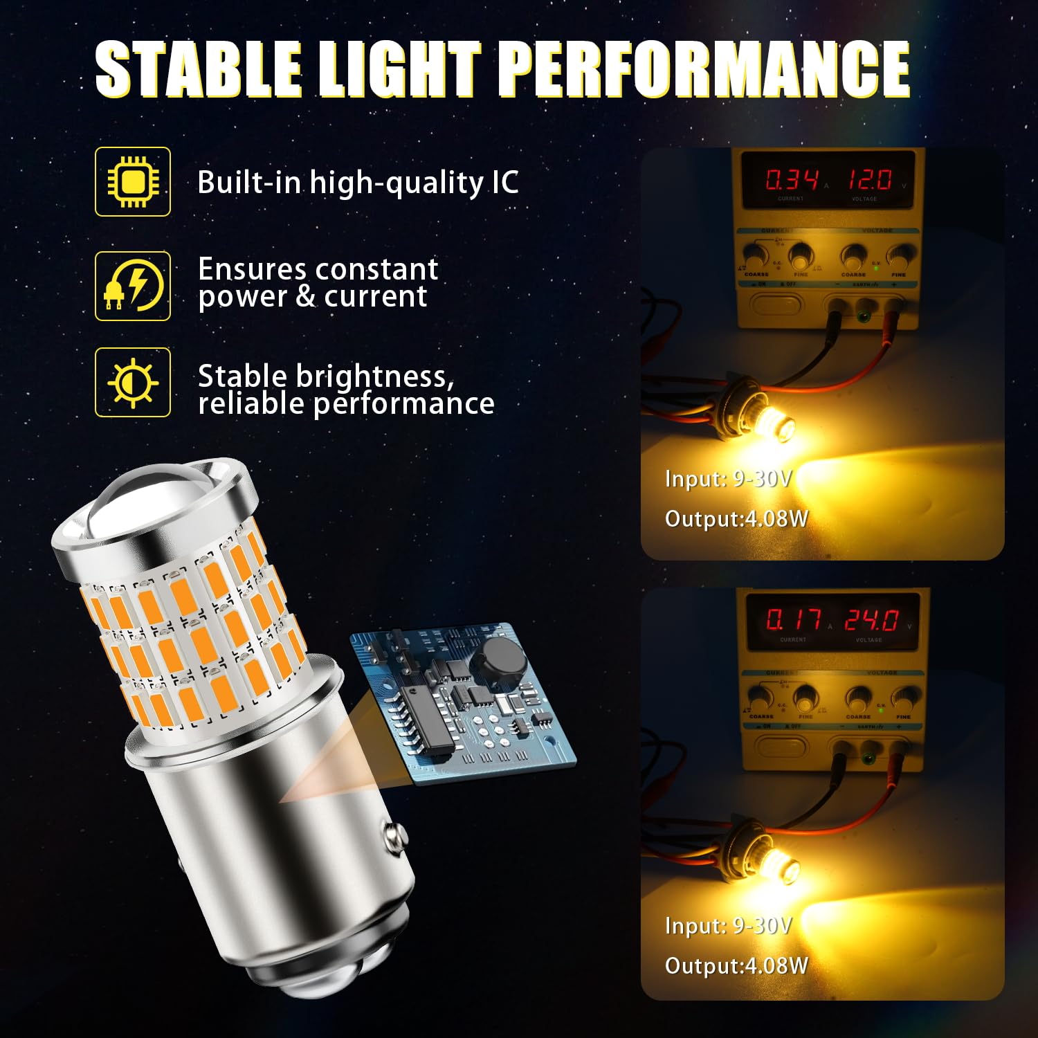 ibrightstar 2357 LED turn signal for long-lasting brightness