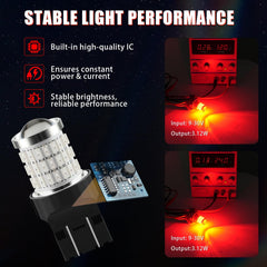 iBrightstar 7443 LED red bulb chip assembly with high-density LEDs