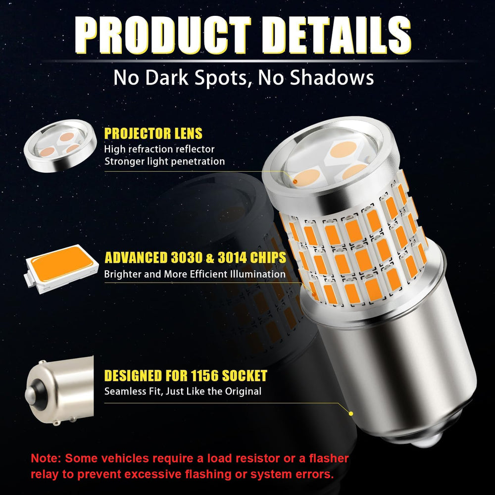 iBrightstar amber LED bulb aluminum housing aids heat distribution