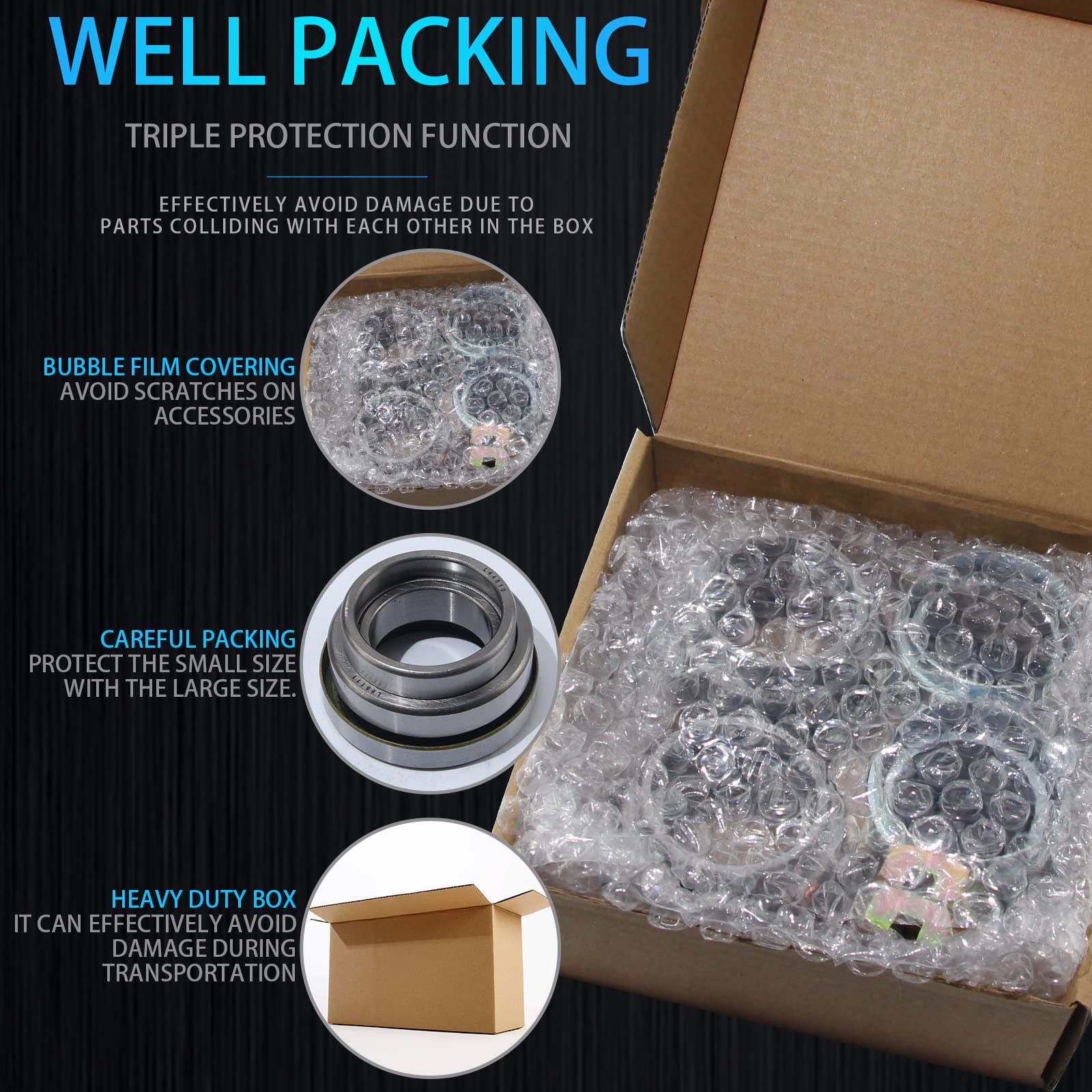 iBroPrat 171255tb grease seal pair prevents leaks