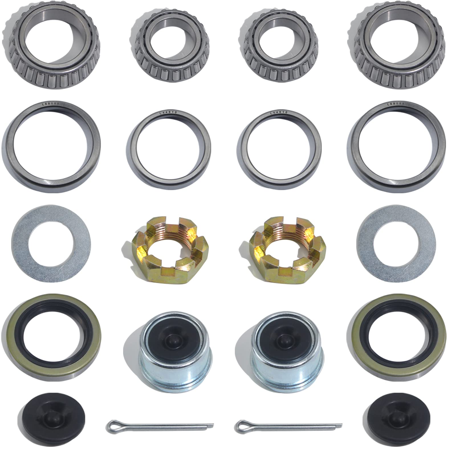 iBroPrat 2sets 3500lb axle bearing kit for trailer maintenance and repair