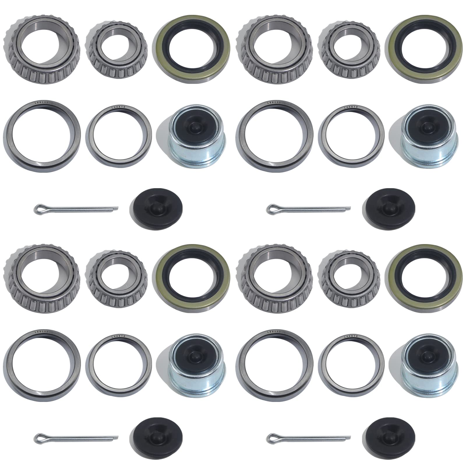 iBroPrat 4-set axle bearing kit for quick on-site trailer repairs