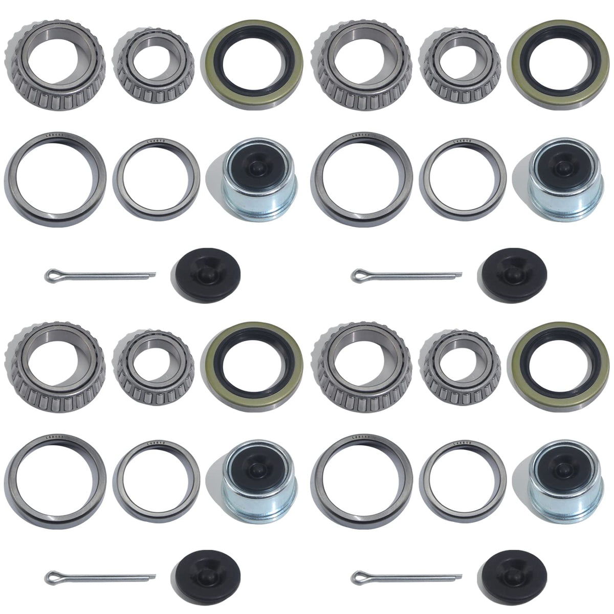 iBroPrat 4-set axle bearing kit for quick on-site trailer repairs