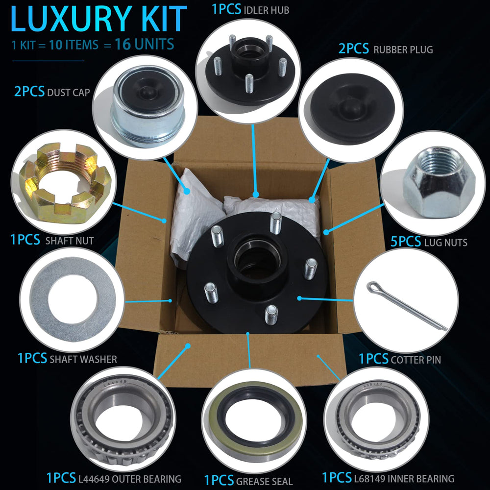 iBroPrat bearing and grease seal assembly for smooth operation
