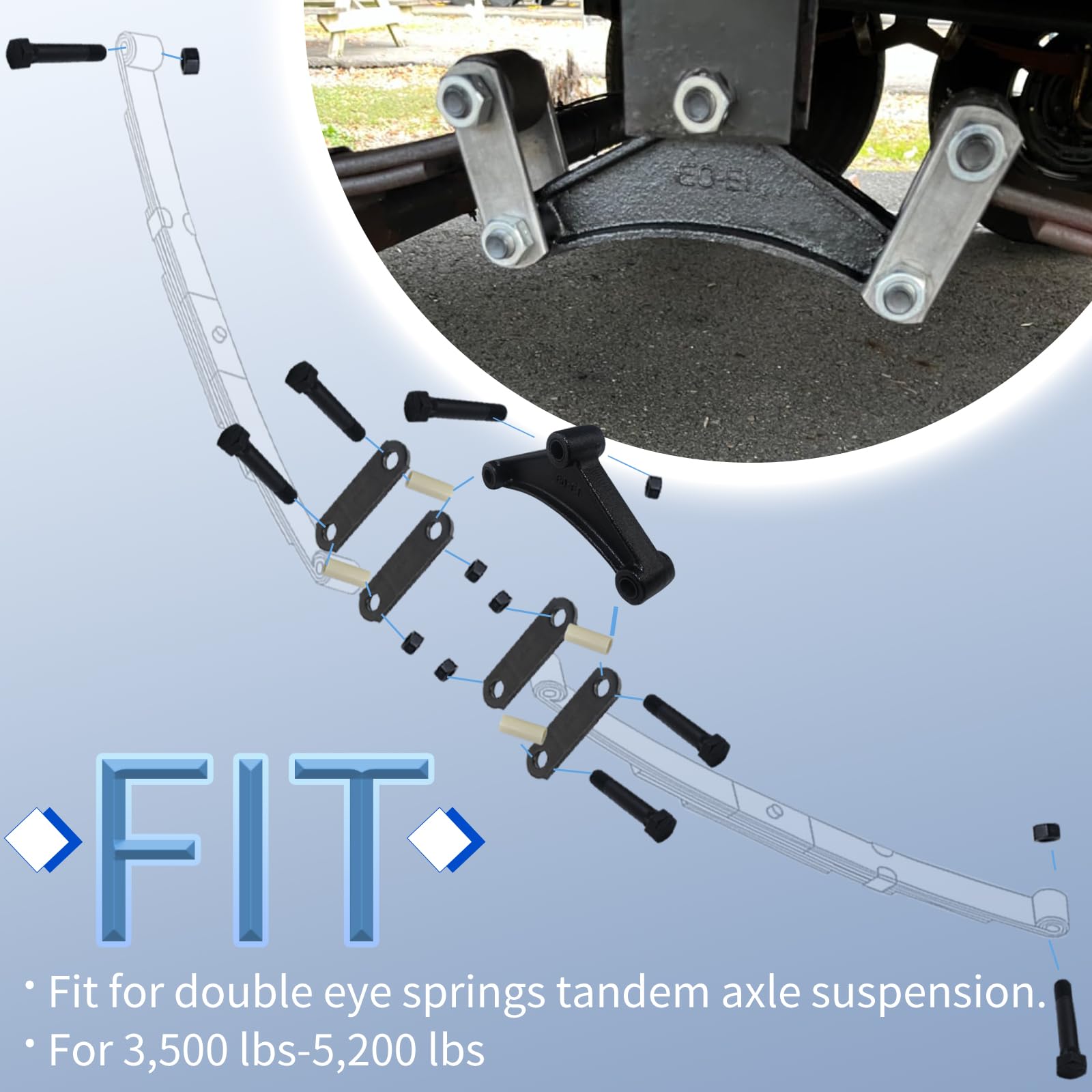 iBroPrat fourteen bolts and nuts for complete installation