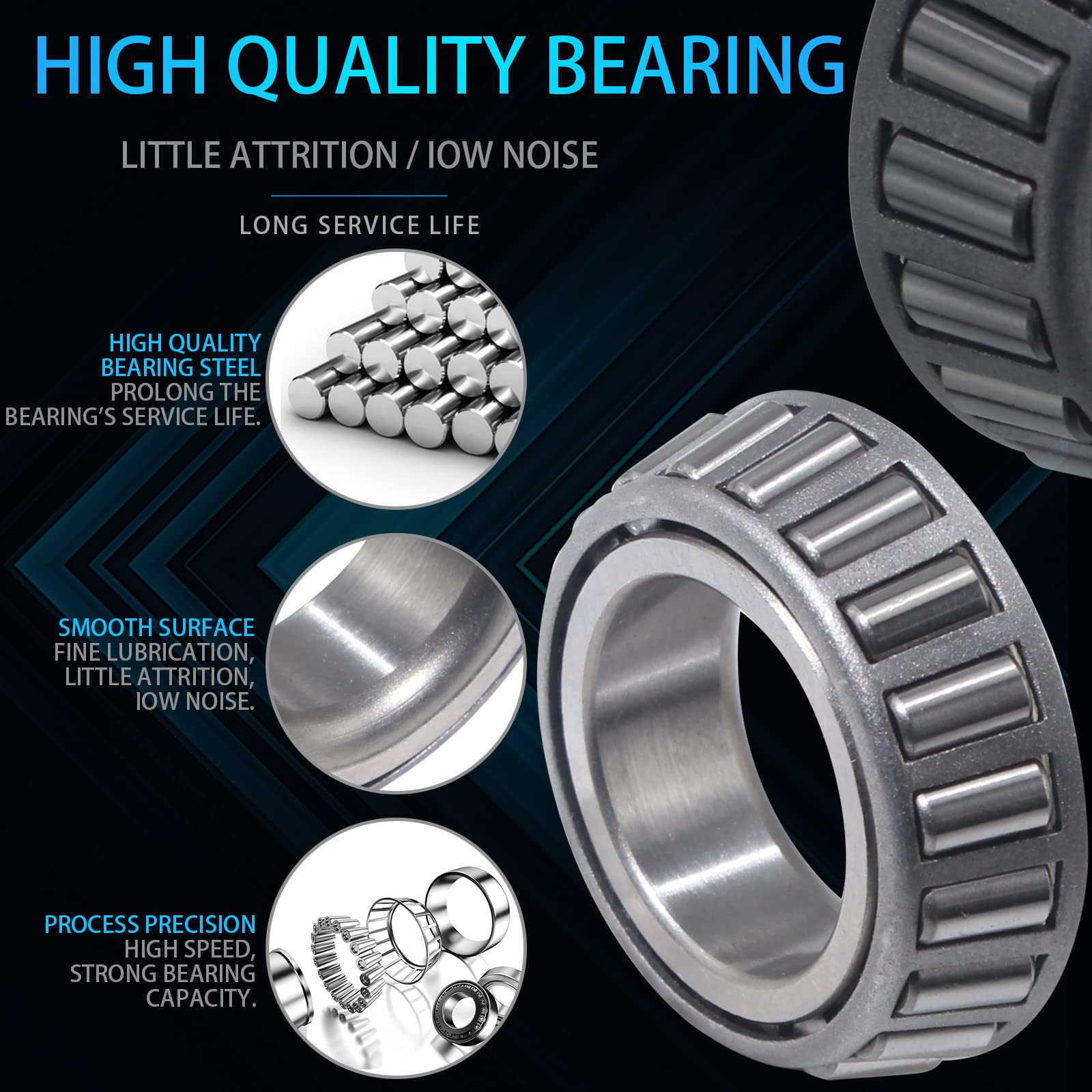 iBroPrat precision bearings designed for smooth trailer operation