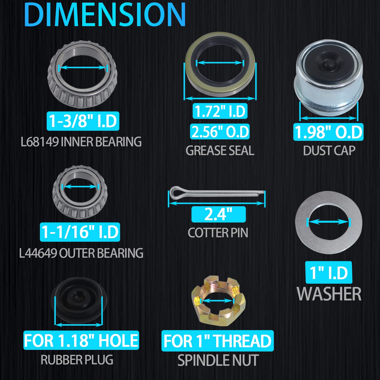 iBroPrat extra washers and shims included for on-hand repairs