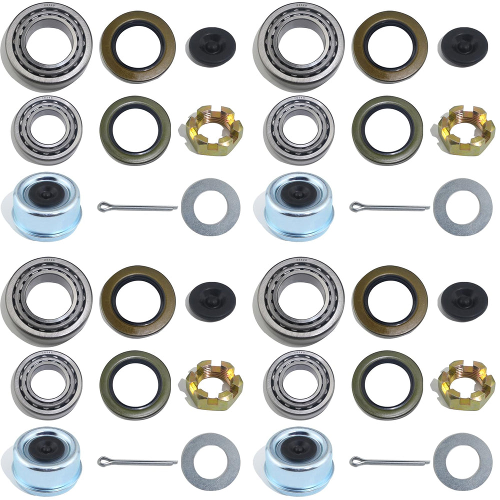 iBroPrat trailer axle bearing kit for 5200-6000 lb trailers, designed for durable maintenance