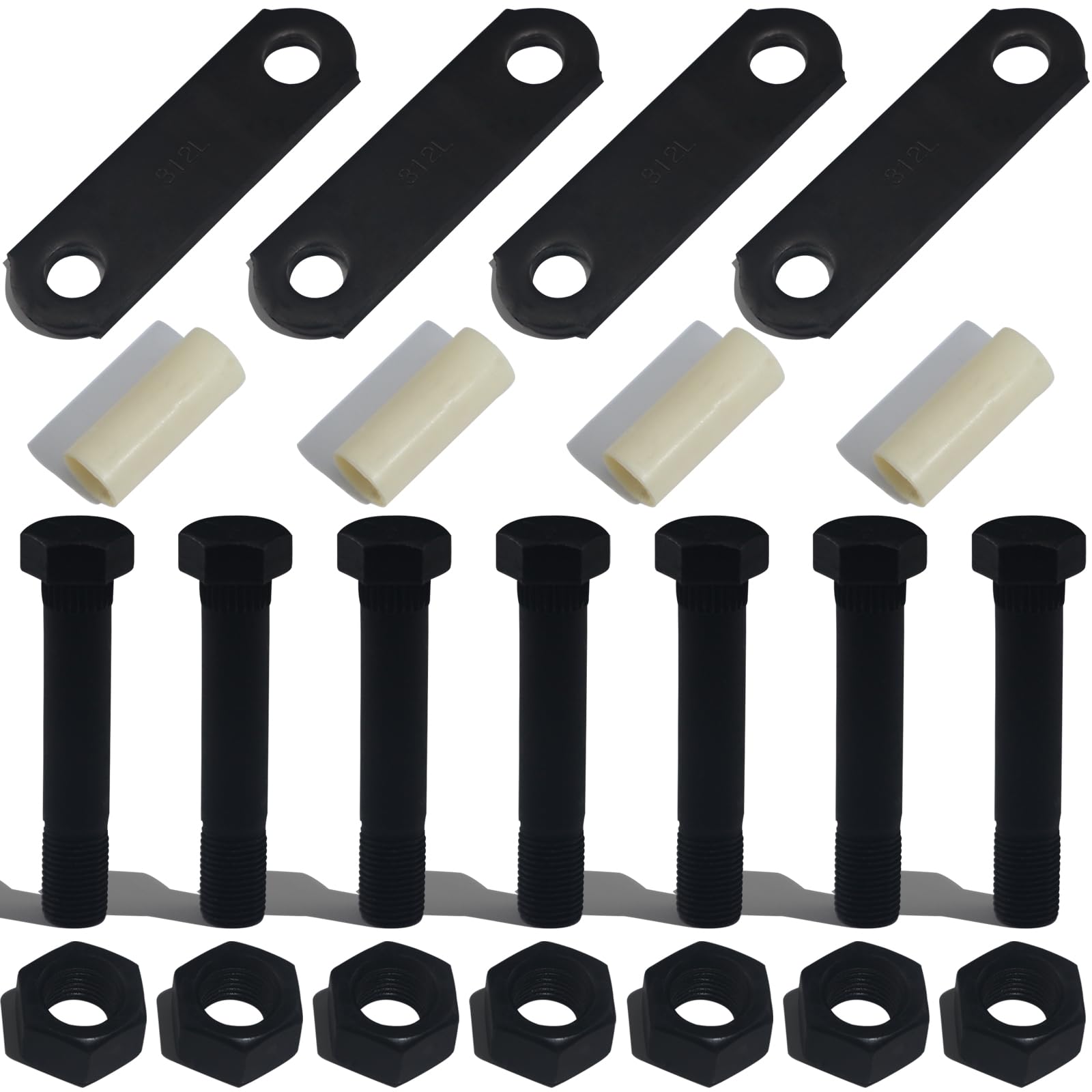 iBroPrat trailer axle shackle kit package with complete repair components