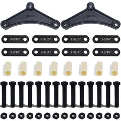 iBroPrat trailer shackle kit components ready for easy installation
