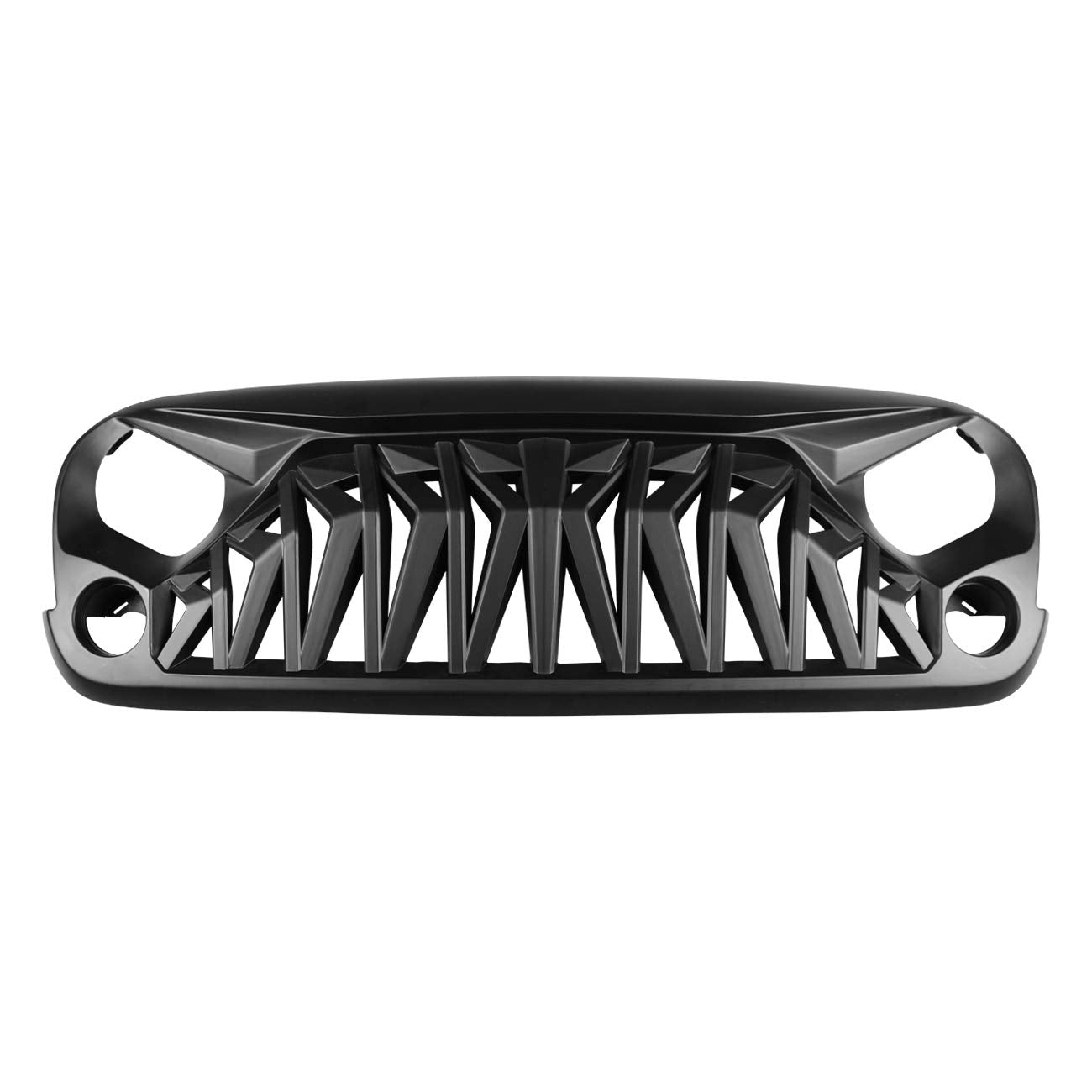 ICARS grille matte black shark-teeth detail enhances look while protecting the radiator.