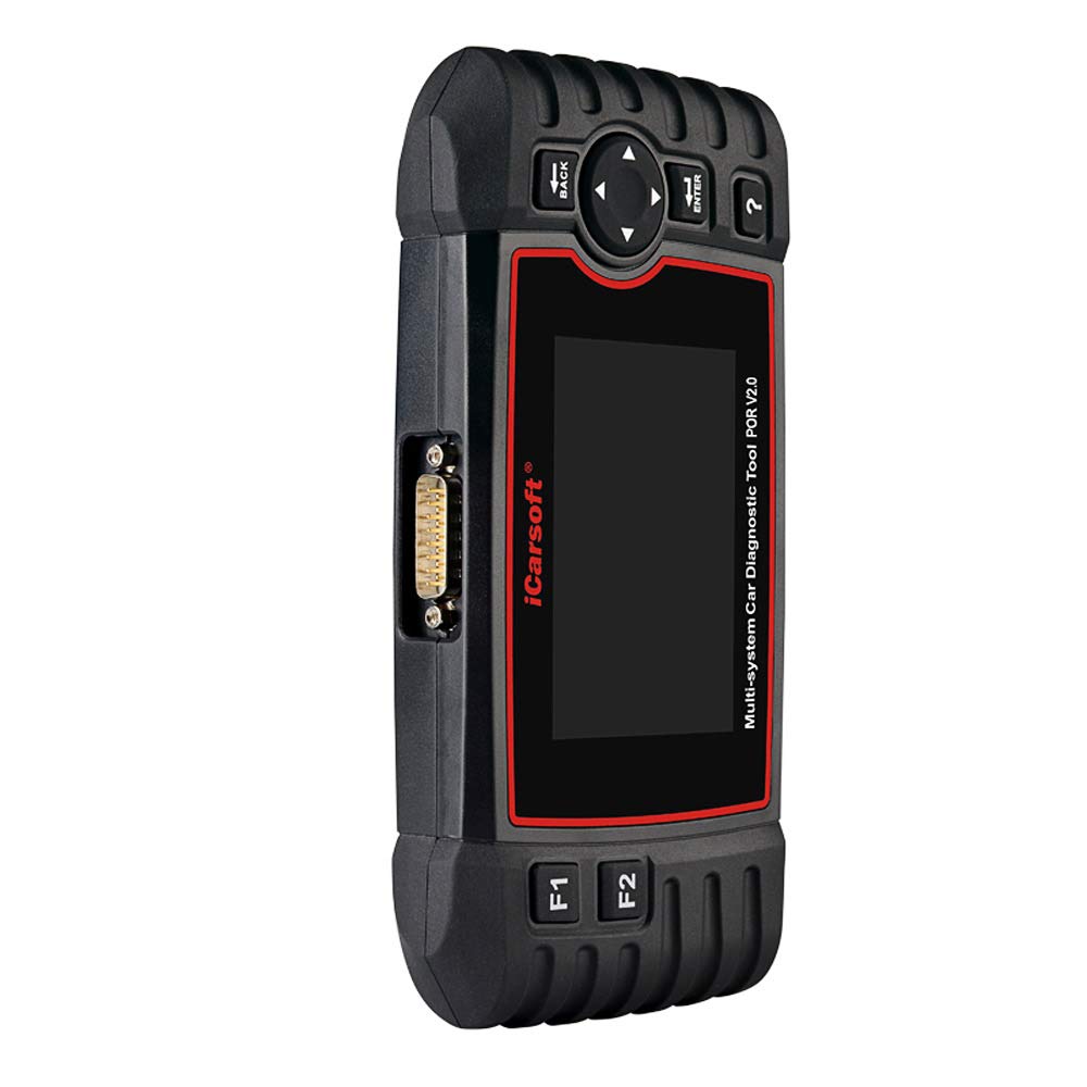 iCarsoft POR V2.0 ports and connectors enabling reliable OBD2 access