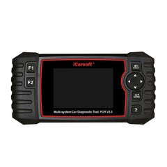 iCarsoft POR V2.0 screen display with clear data for quick engine checks
