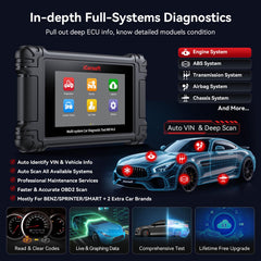 iCarsoft MB V4.0 reset services list on screen