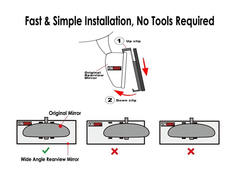 ICBEAMER night-time anti-glare reduces harsh glare while driving at night