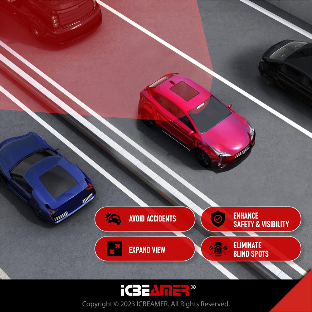 ICBEAMER universal-fit clip-on design fits most vehicles