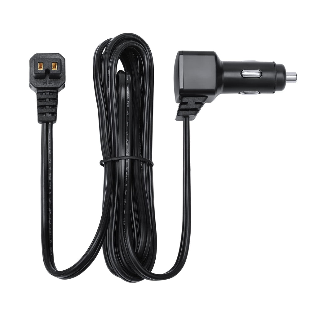 ICECO 12V cigarette lighter plug cable with secure car fridge connection.