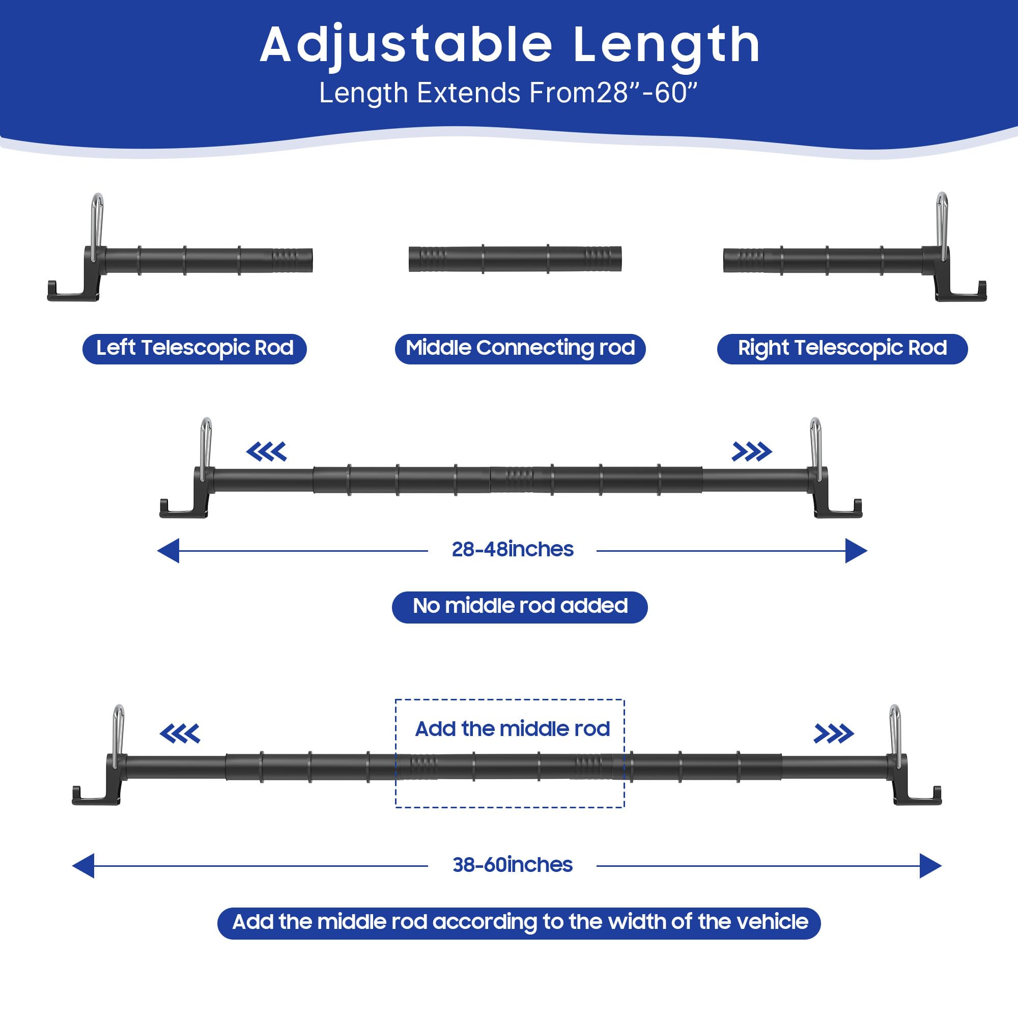 IceFun eight non-slip garment rings keep garments apart and wrinkle-free.