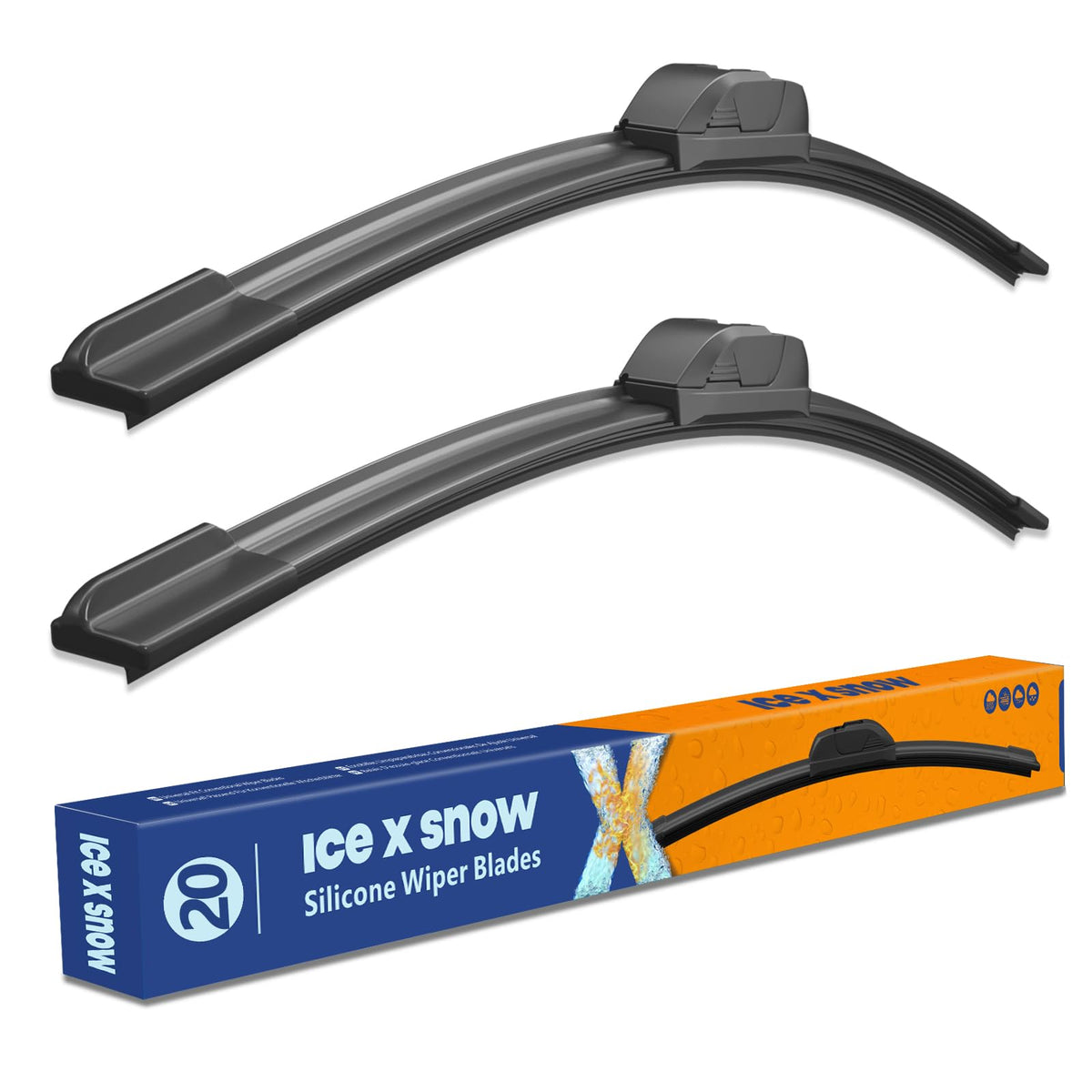 ICEXSNOW 20-20 silicone wiper blades for Ford F-Series provide enhanced visibility.