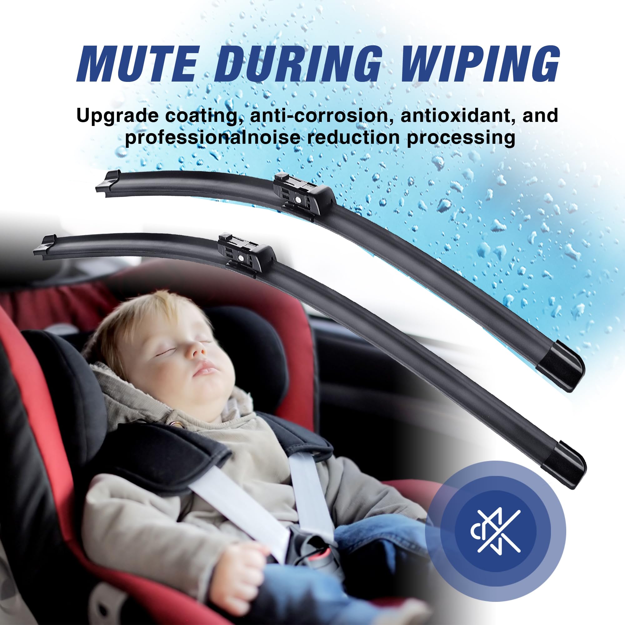 icexsnow 24-19 wiper blades all-season: reliable rain and snow performance.