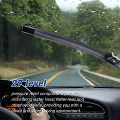 icexsnow 24-19 wiper blades streak-free quiet: smooth operation with low noise.